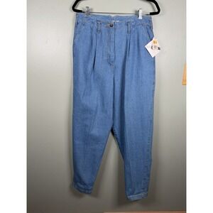 NOS VTG Early 90s White Stag High Waisted Pleated Mom Jeans – Size 14